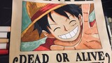 วาดโปสเตอร์ Monkey D Luffy Wanted - One Piece