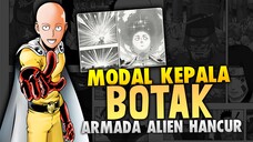 Moment Lucu Ketika Kepala Botak Saitama Menghancurlan 1 Armada Alien