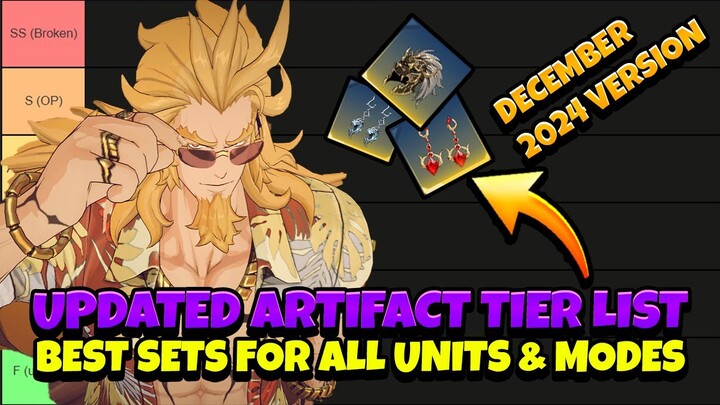 BEST ARTIFACT TIERLIST TO DATE! SEE BEST SETS FOR ALL UNITS & EACH MODE! [Solo Leveling: Arise]