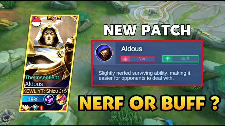 MOONTON IS THIS A NERF FOR ALDOUS ? WHY THIS ALDOUS IS SO OP?😱
