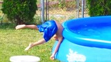 Funniest Baby Playing With Water Pools 2 - Baby Outdoor Moments | Funny Things