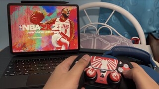 NBA 2K21 Arcade Edition on iPad Pro 2020 with Dualsense Controller