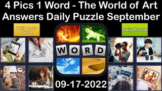 4 Pics 1 Word - The World of Art - 17 September 2022 - Answer Daily Puzzle + Bonus Puzzle