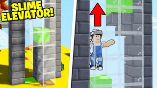 WORKING SLIME BLOCK ELEVATOR IN Roblox Islands!