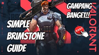 TUTORIAL AGENT #6 BRIMSTONE | 1 MAN COMBO!? | Valorant Indonesia