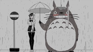 Saat Furumi sedang menunggu bus, dia bertemu Totoro! ! !