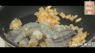 Mì Ý tôm sốt kem kiểu Hàn 1 #amthuc