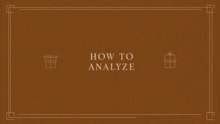 25. How to Analyze