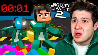 SOBREVIVO AL ÚLTIMO SEGUNDO! SQUIDCRAFT 2 DÍA #2