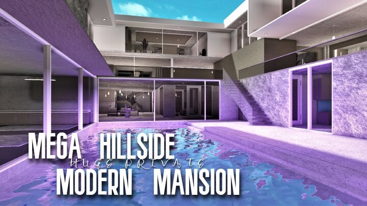 Huge Hillside Private Modern Mansion | ROBLOX BLOXBURG|