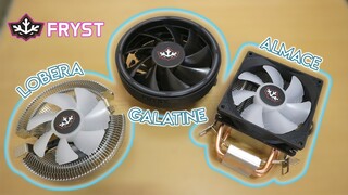 Fryst BUDGET CPU Coolers Review! Fryst Almace, Fryst Galatine, Fryst Lobera