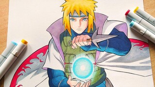 วิธีการวาด มินาโตะ นามิกาเสะ - Naruto ทีละขั้นตอนการสอน