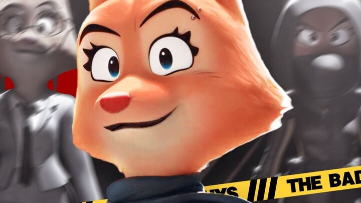 [The Bad Guys] Do you notice that the fox has got an eyebrow piercing