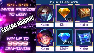 NEW EVENT RILIS!!! INVITE TEMAN DAN KLAIM 9999 DIAMOND GRATIS