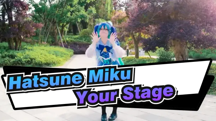 Hatsune Miku|[ET]Stage is under your feet/Miku Cosplay/VOCALOID/Hello-Redancing
