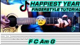 Happiest Year - Jaymes Young (Guitar Fingerstyle cover) Tabs + Chords