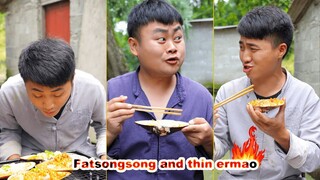 What do you think of Songsong and Ermao's mussel dinner? | funny mukbang