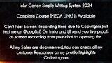 John Carlon Simple Writing System 2024 course