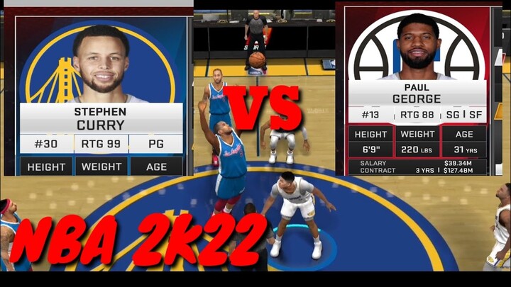 GOLDEN STATE WARRIORS VS L.A. CLIPPERS 2K22 GAMEPLAY/ ANDROID