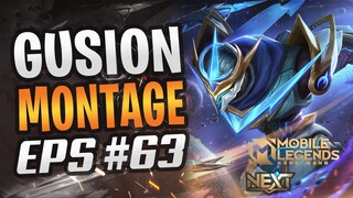 GUSION FAST HAND MONTAGE #63 | RANK HIGHLIGHTS | MOBILE LEGENDS BANG BANG