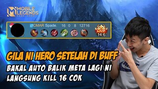 GILA MARKSMAN INI DI BUFF LAGI!! LANGSUNG AUTO MENGGILA KILL 16 TANPA MATI!! AUTO BALIK KE META!!