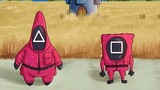 Anime|SpongeBob and Patrick Star Pass Levels of "Squid Game"