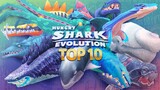 TOP 10 STRONGEST SHARKS in HUNGRY SHARK EVOLUTION [Round 1]