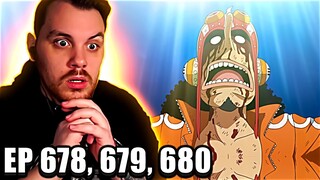 GOD USOPP HAS ARRIVED! || One Piece REACTION Episode 678, 679, & 680