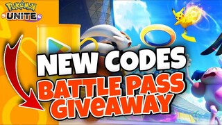 NEW CODES + BATTLE PASS Giveaway | Pokemon Unite 2021