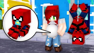 Monster School: How Spider-Man Girl Born Baby Superhero Challenge - Minecraft Animation