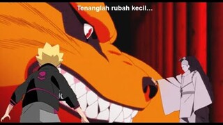 Kurama VS Momoshiki - inilah yang terjadi jika Boruto menjadi jinchuriki Kurama dan juga segel karma