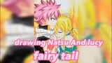 Cara menggambar Natsu And Lucy