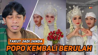 PALING HEBOH DI TIKTOK !!! POPO NIKAH SAMA KANG SLEBEW ‼️