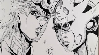 【手绘/JOJO/乔鲁诺乔巴拿】Dio，你儿子被我念写出来了