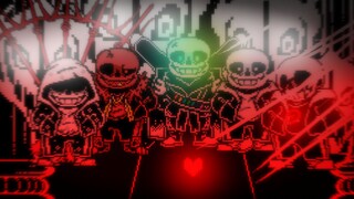 [Animation] ink! Sans trial battle first stage difficult mode - Hard Mode (full version)