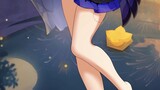 [Genshin Impact] Ukiran sutra hitam kaki telanjang kulit bening