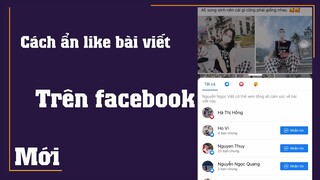 Cách ẩn lượt like, tim biểu tượng cảm xúc bài viết trên facebook bằng điện thoại đơn giản