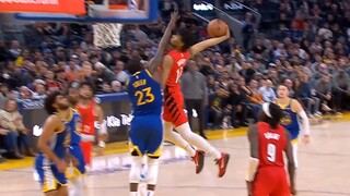 Shaedon Sharpe throws down filthiest poster dunk on Draymond Green 😱