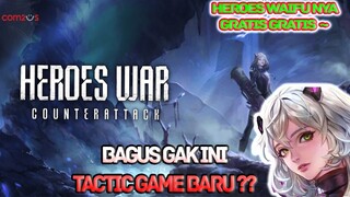 Taktik RPG ini Hero nya Gratis Semua. Reroll nya Cepet. Bagus Ga Ya? - Heroes War Gameplay Indonesia