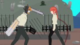 chainsaw man vs makima fan animation part 2 , stick nodes animation