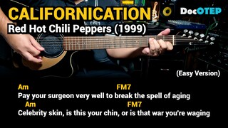 Californication - Red Hot Chili Peppers (1999) Easy Guitar Chords Tutorial with Lyrics Part 2 REELS