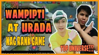 WAMPIPTI AT URADA NAG SAMA NA SA RANK GAME | TOP WORLD RANK | MLBB GAMEPLAY!