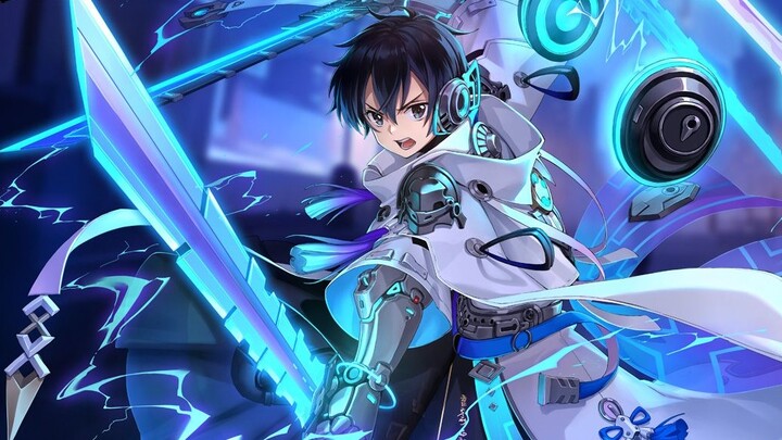 [300 Heroes Eternal Skin] Cấu trúc tư duy-Bóng tối-Kirito (Hắc kiếm sĩ), trình diễn hình thức Eterna