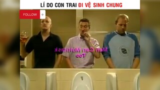 Lý do con trai thích đo vệ sinh chung