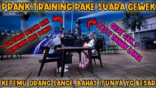 PRANK TRAINING PAKE SUARA CEWEK, KETEMU BUAYA SANG3 BAHAS ITUNYA YG BESAR & PANJANG