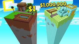 ถ้าเกิด!? หมู่บ้านลอยฟ้าคนจน $1 เหรียญ VS หมู่บ้านลอยฟ้าคนรวย $1,000,000 เหรียญ - Minecraft พากย์ไทย