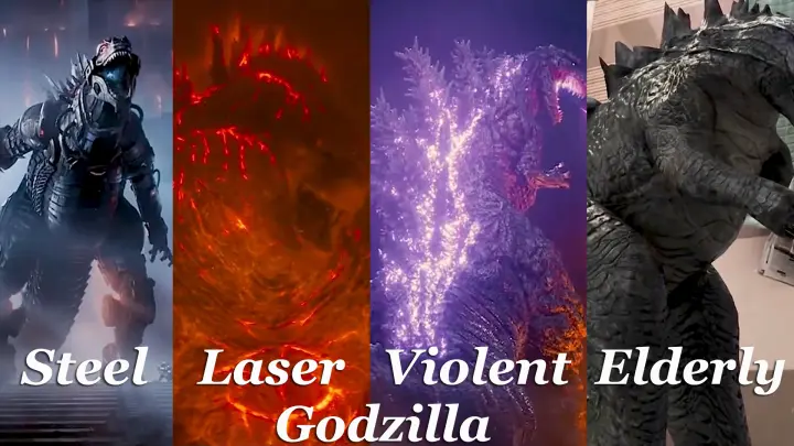 Which of the four versions of Godzilla is the most powerful?