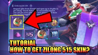 Tutorial How To Get Zilong 515 Skin for Free + Free Normal Skin | MLBB