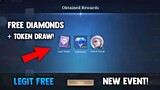 FREE? VAULT TOKEN DRAW AND FREE DIAMONDS! DIAMOND DRAW NEW EVENT! | MOBILE LEGENDS 2022