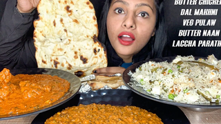 มาซาล่าเนยไก่ Dal Makhani VEG PULAO กับ LACCHA PARATHA นักชิม NK